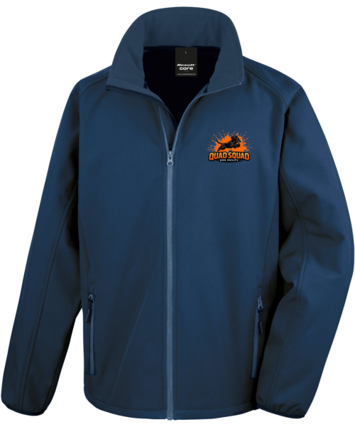 r231m_navy_navy_ft2 Unisex Long Sleeve Softshell Jacket