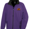 r231m_purple_black_ft2 Unisex Long Sleeve Softshell Jacket