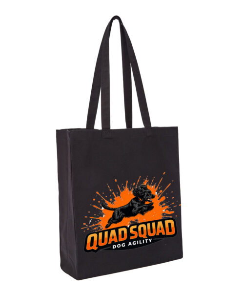 rl670_black_ft Large Organic Cotton Tote Bag (with gusset)