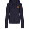 Womans_hoodie_zipped_navy Womens Zipped Hoodie